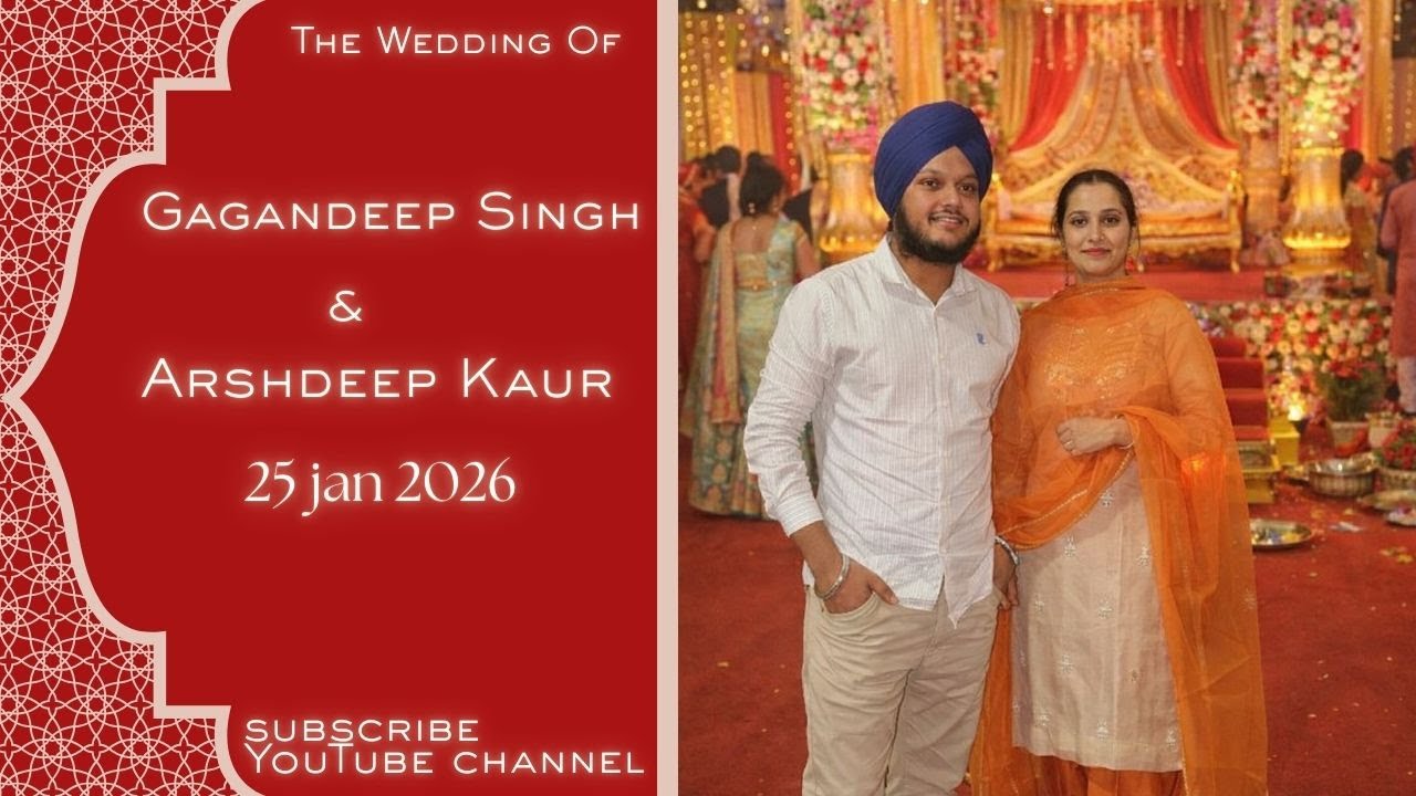 Gagandeep Singh. Weds Arshdeep Kaur. live by Studio Uphar International cont :-9416553366 9034192893
