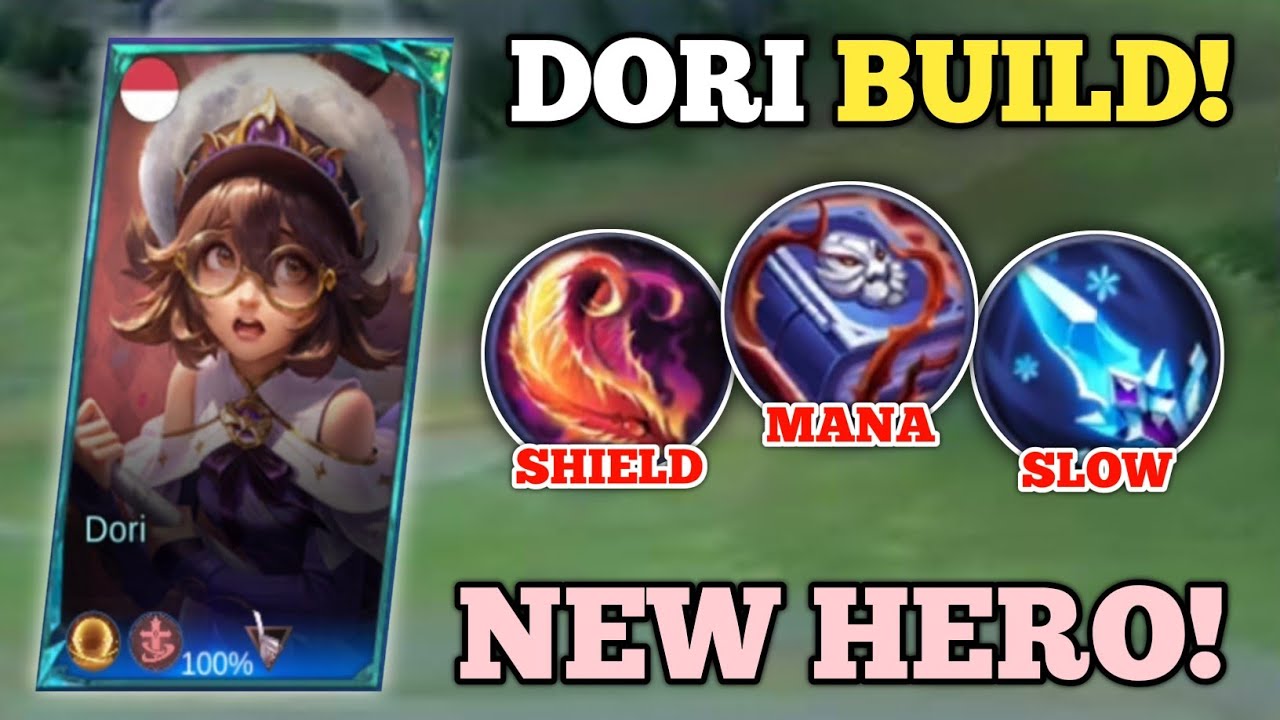 NEW HERO DORI IS HERE! (advanced server!💀) DORI BEST BUILD AND EMBLEM -MLBB