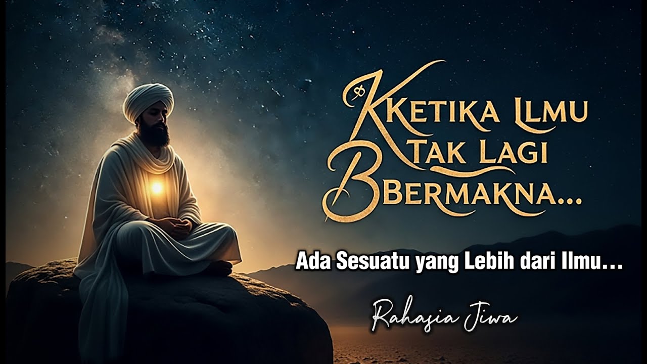 KETIKA SEMUA ILMU TIDAK LAGI BERMAKNA, KECUALI RASA | RASA ITU LEBIH DALAM DARI KATA 🌌