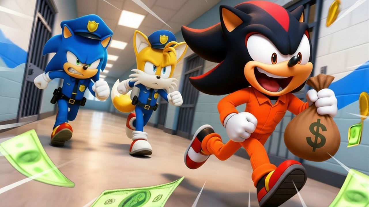 Sonic vs Shadow: The Ultimate Chase 💸🏃 | Who Will Win the Money? | Sonic Funny Animation