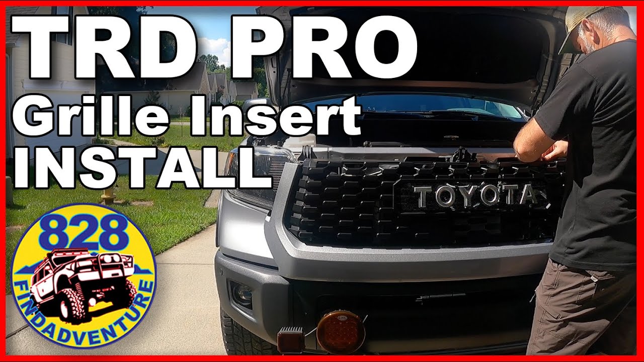 Установка решетки радиатора TRD Pro Grille Insert в Toyota Tundra теперь очень проста.