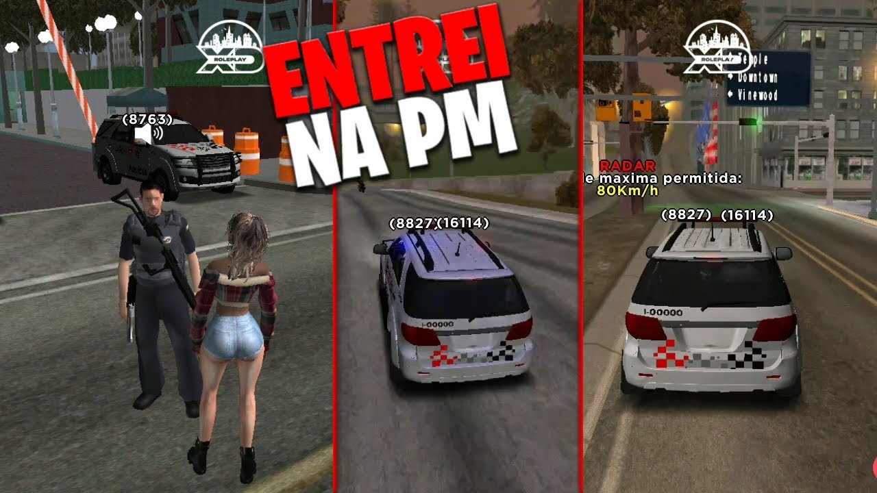 ENTREI NA POLÍCIA MILITAR E JA TEVE TIROTEIO, FUGA COM COCAÍNA XD ROLEPLAY MTA ANDROID! GTA SAMP