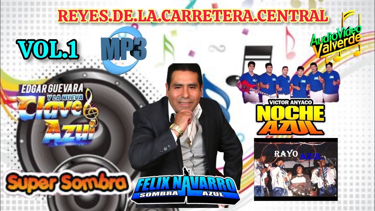 ✅ SOMBRA AZUL.NOCHE AZUL.CLAVE AZÚL.SUPER SOMBRA.🎸MIX EN VIVO (DR) 🎹MP3.coleccion(VOL.1)