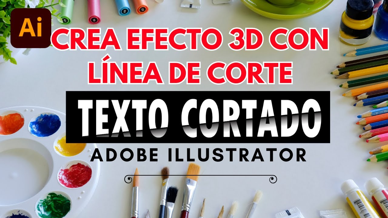 Aprende a diseñar texto cortado en 3D con resultados INCREDIBLES