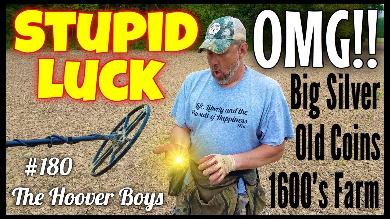Treasure Hunter has Stupid Luck Metal Detecting a 1694 Farm Field for Old Coins