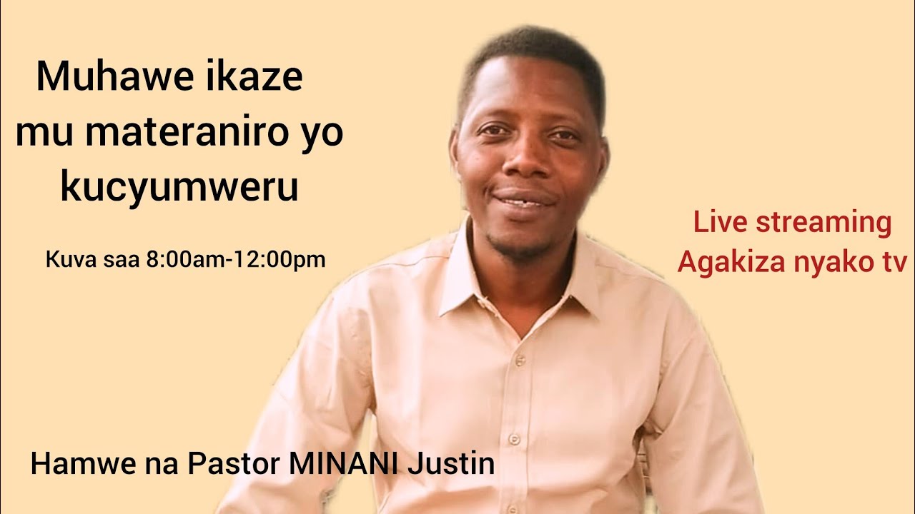 muhawe ikaze mu materaniro yo ku cyumweru aho twumva ijambo ry'Imana ribohora 1/3/2026