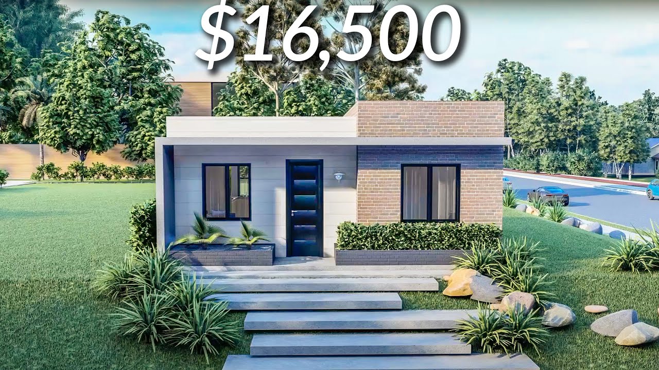 (7x7 Meters) Modern House Design | 2 Bedrooms House Tour