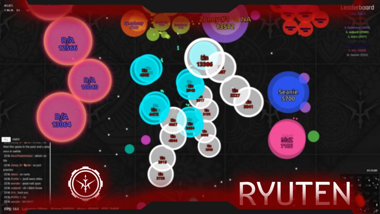 Ryuten.io на тему Senpa.io