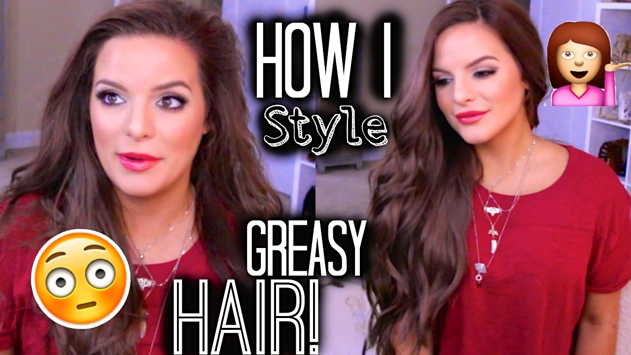 How I Style My 2nd/3rd Day GREASY Hair! | Casey Holmes