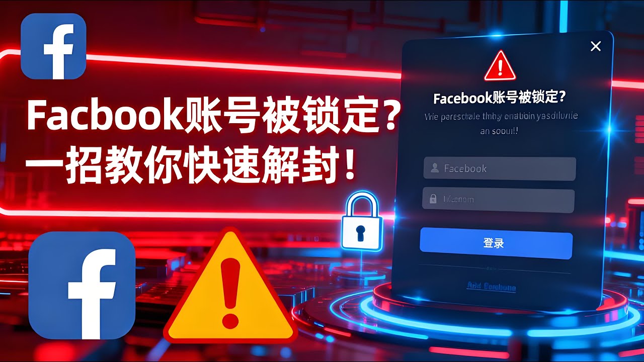 【🔥Facebook账户被锁定怎么办？】2025最新详细解封教学来啦！教你一步步解除账号封锁、恢复登录权限、防止再次被封！适合跨境电商、社媒运营者必看完整教程！