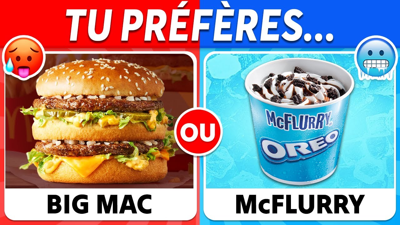 Tu préfères... ? CHAUD ou FROID 🔥❄️ Spécial Nourriture