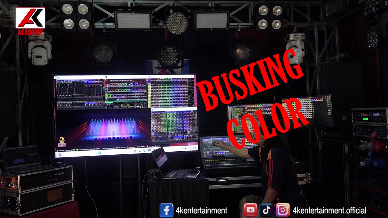 4K Academy : Lighting - Busking Color for Fast Programming at Site.