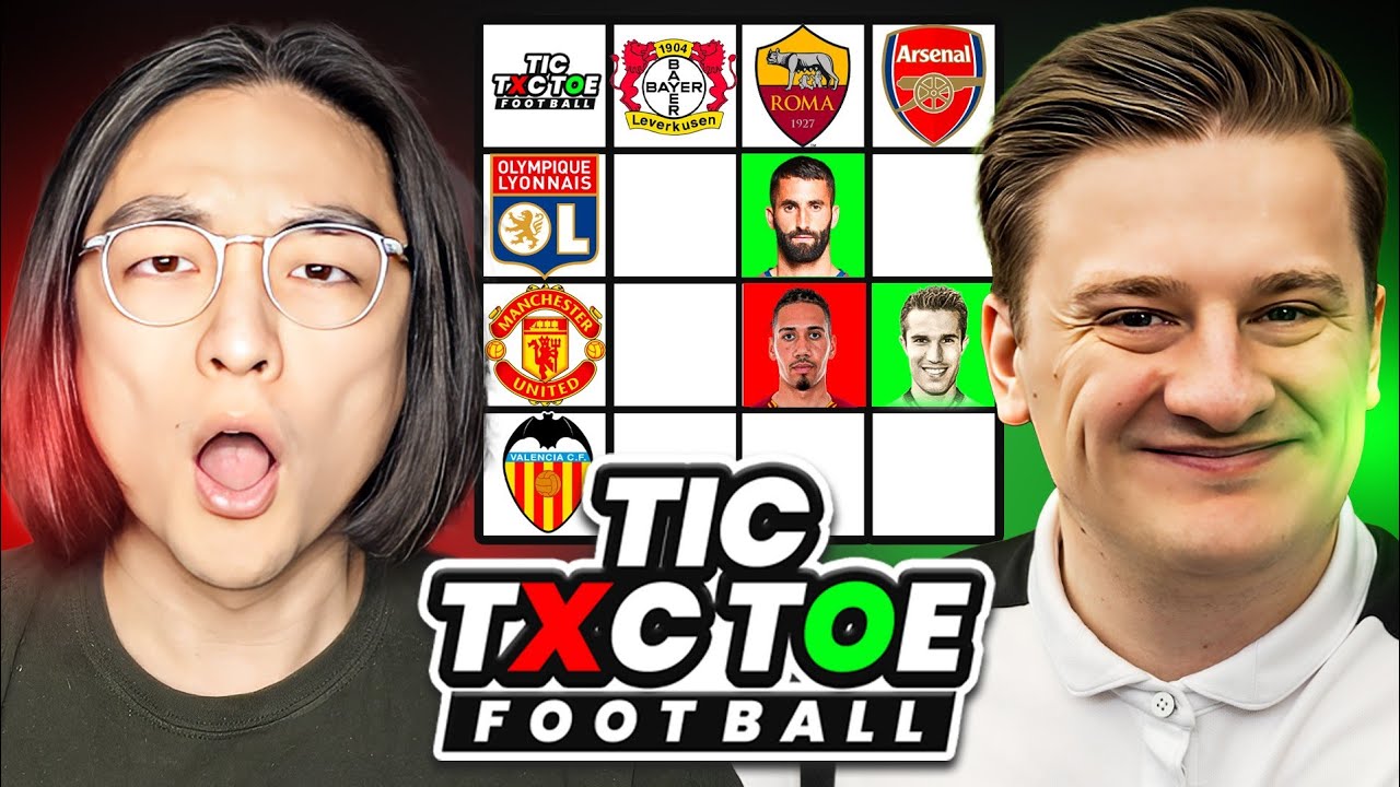 Now He's Just Showing Off Football Tic Tac Toe w/@LukePingu