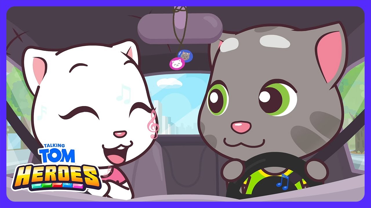 Talking Tom - ¡Coche Loco al Rescate! | WildBrain Pista de Carreras - Castellano