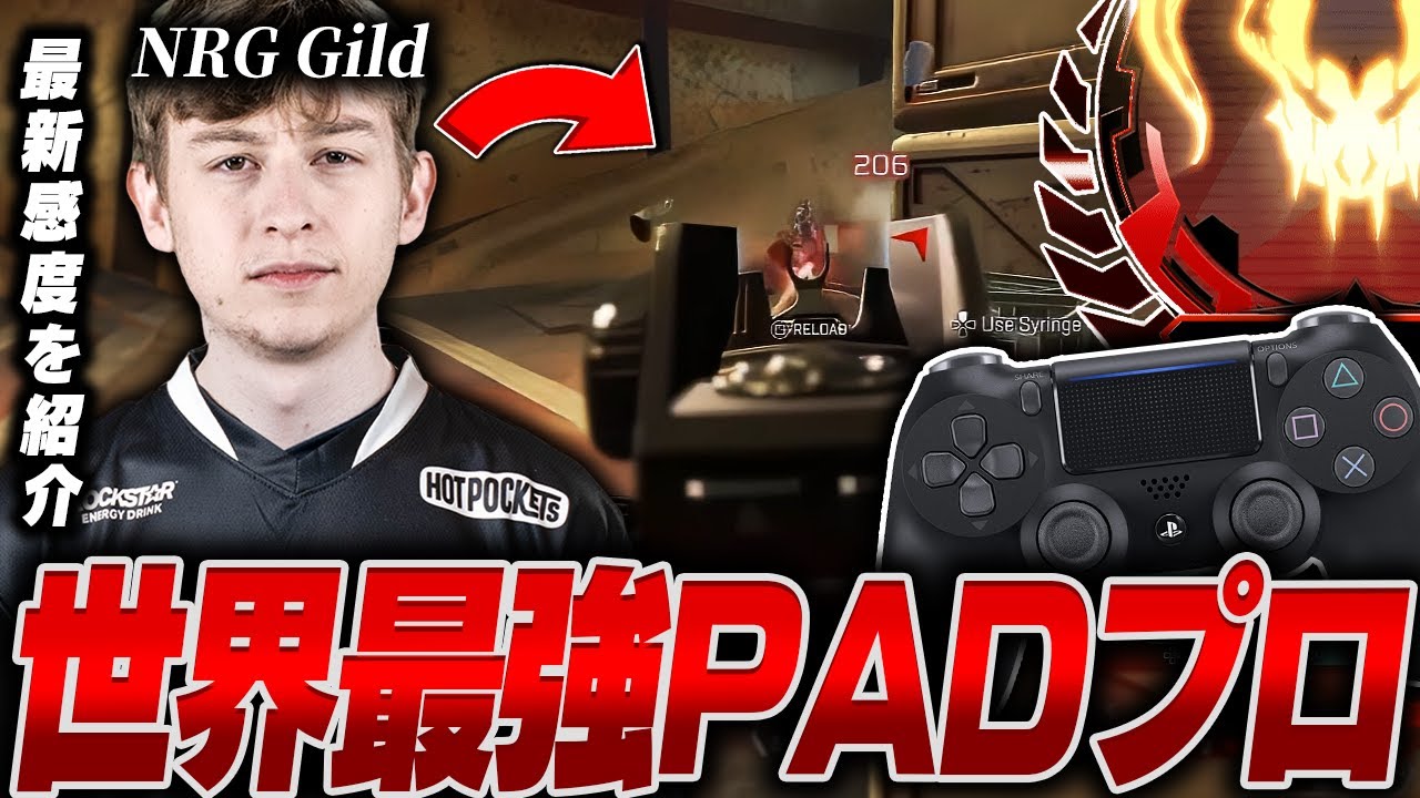 【NRG所属】世界最強PADプロ,NRG Gildの感度,デバイスをご紹介!【キル集あり】