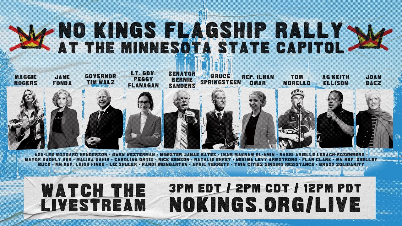 No Kings Day Flagship Rally: MN State Capitol