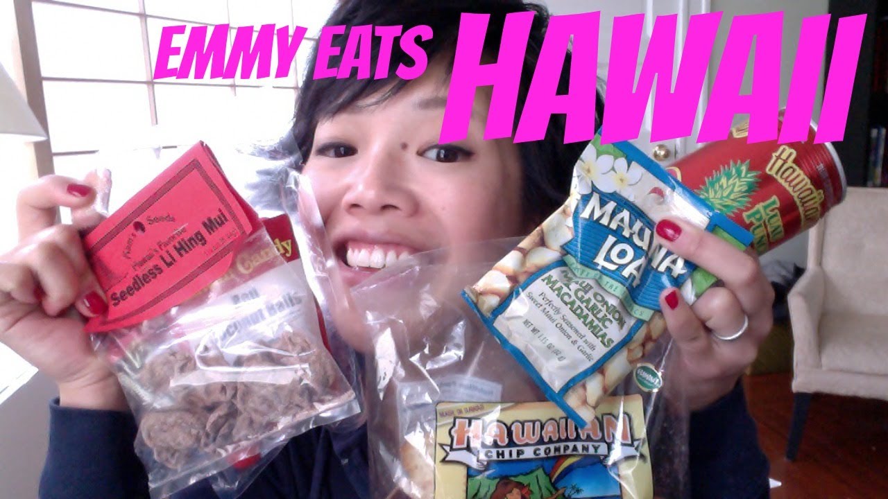 Emmy Eats Hawaii - tasting Hawaiian snacks & sweets