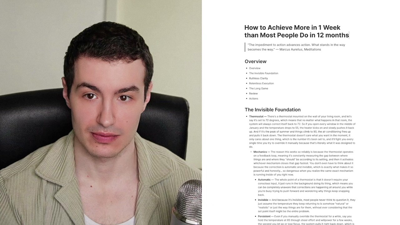 how to achieve more in 1 week than most people do in 12 months