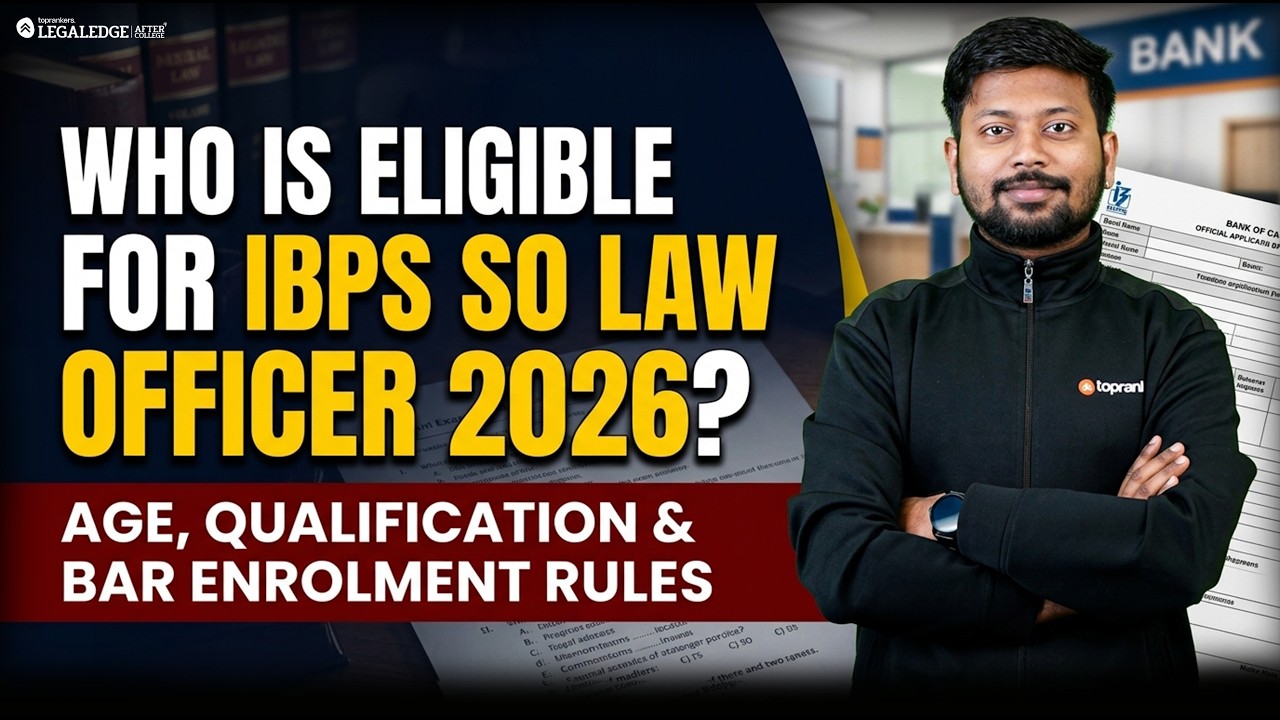 Who is Eligible for IBPS SO Law Officer 2026?🤔 IBPS Eligiblity Criteria 🔥 Qualification & Bar Rules