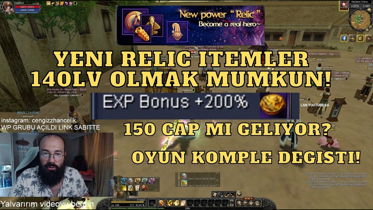 [RESMİ] YENİ RELİC SİSTEMİ ! Silkroad Komple DEĞİŞTİ 140Lv Mümkün  Oldu | 24 KAT EXP ALINIYOR!