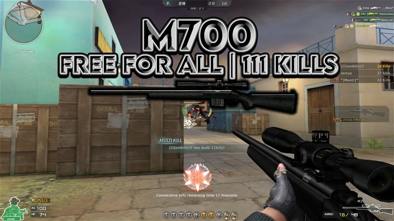 Crossfire West | M700 | Free For All | 111 Kills