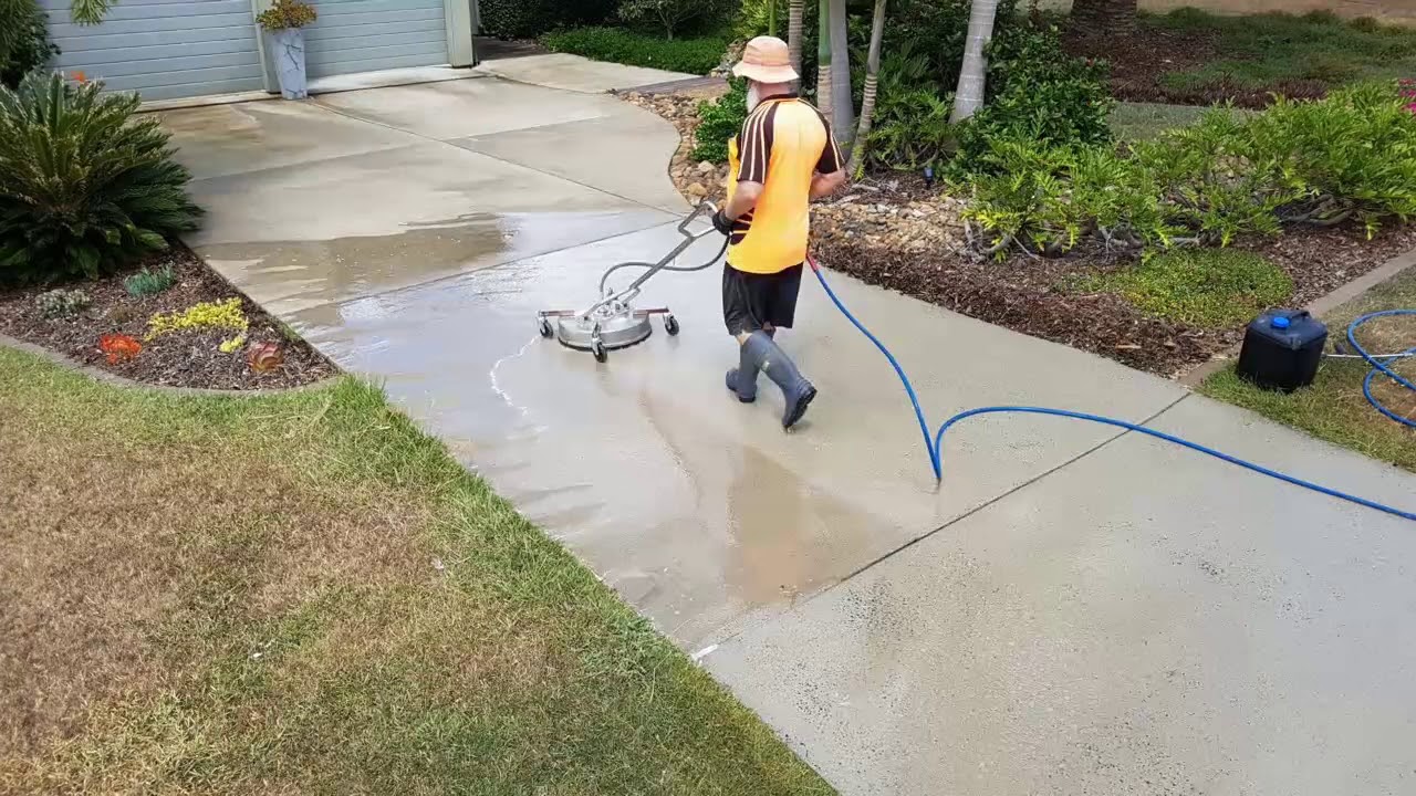 Concrete Driveway Cleaning - Brisbane, Australia