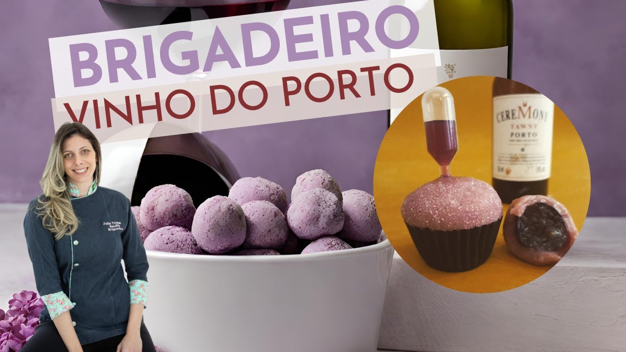 Brigadeiro de Vinho do Porto com Recheio Surpreendente! | Julia Nigro