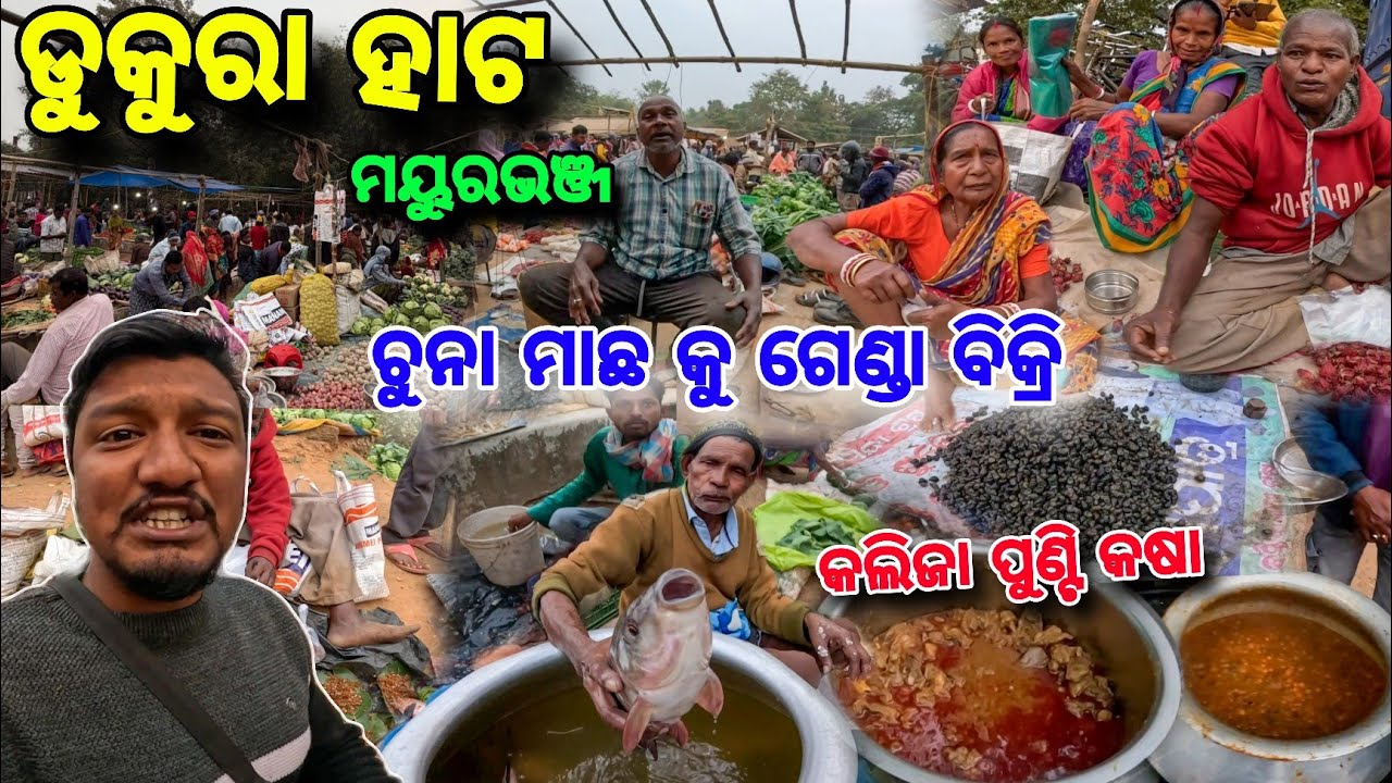ଖୁଣ୍ଟା ପାଖ ଦେଶୀ😱 Dukura Hata 🔥/ ଦେଶୀ ଭାକୁରା🐟କୁ ଗେଣ୍ଡା🐌 ମାତ୍ର ୧୦/-ରେ Chicken🍗 Liver Fry /Mayurbhanj 