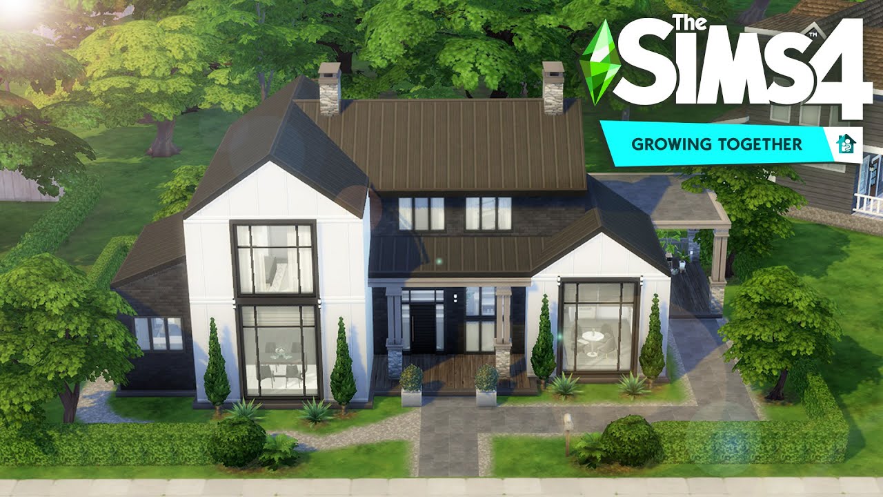 The Sims 4: Растём вместе // Современный фермерский дом // Скоростная сборка в раннем доступе