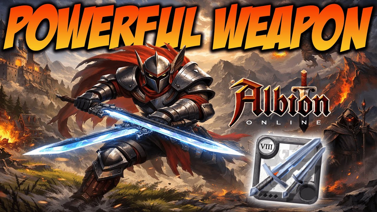 THE META MOST POWERFUL WEAPON !!! DUAL SWORD SOLO PVP & BUILD ( Albion Online )