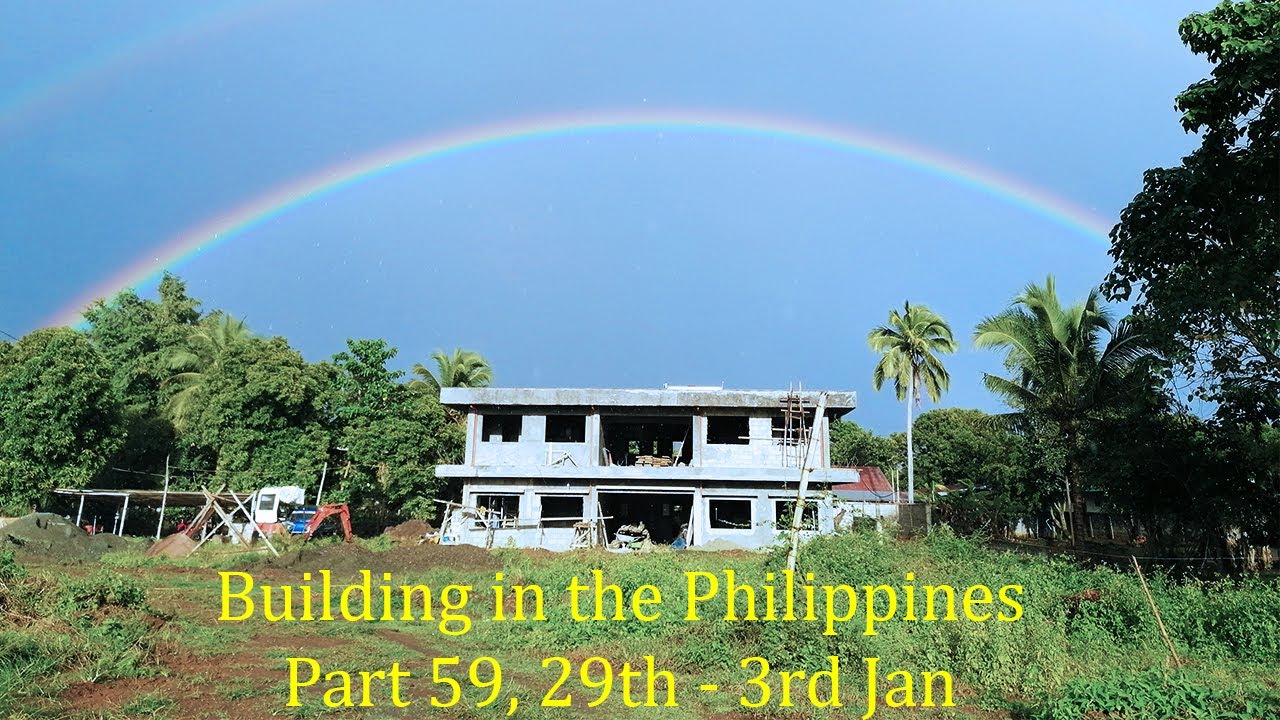 Building in the Philippines, Part 59, Still Continuing part of the boundary wall and outhouse.