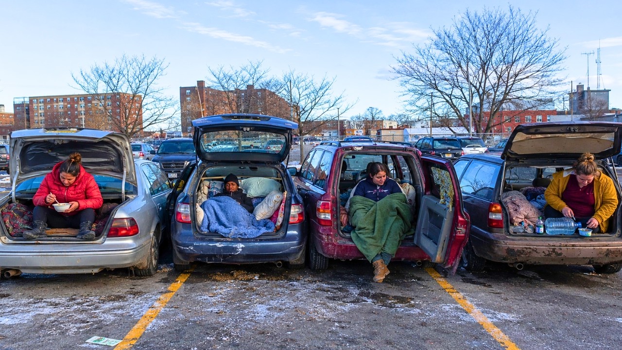 How 4 HOMELESS Women Survive Inside Abandoned Cars Without Heat or a Safe Place to Park