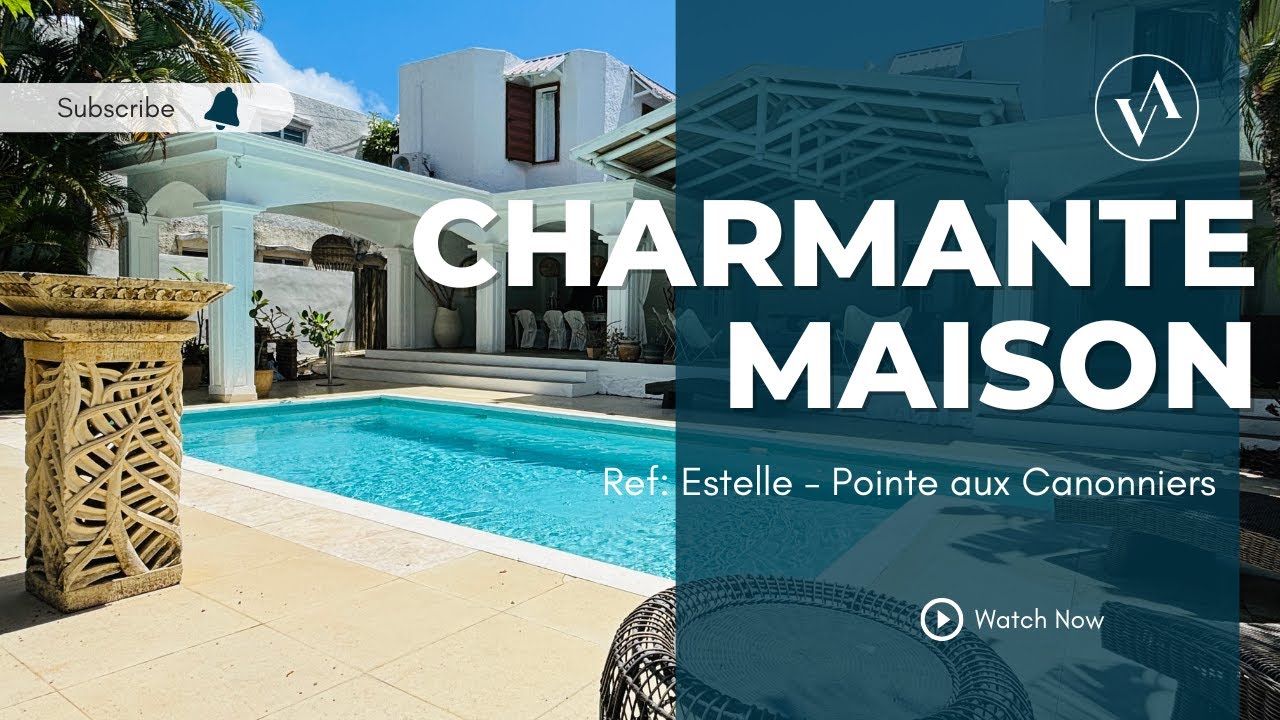 Pointe aux Canonniers - Charmante maison de 3 chambres avec piscine