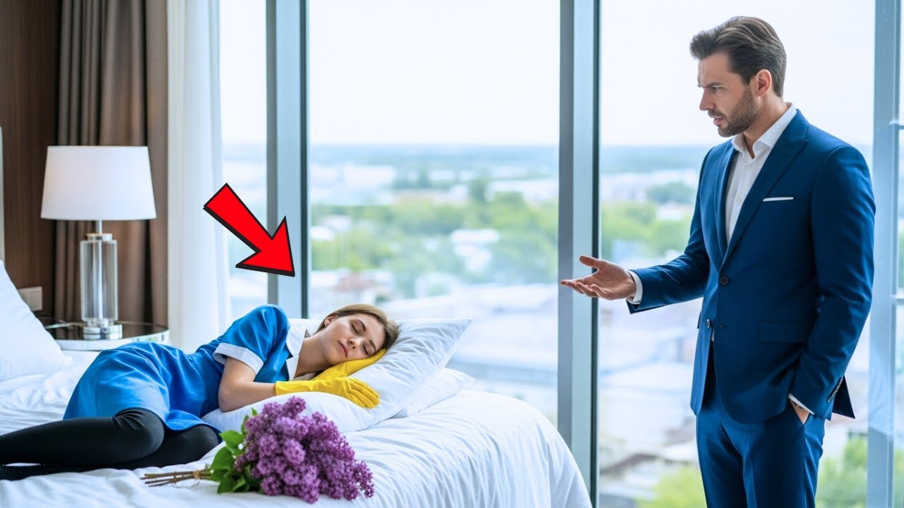 Empleada fue sorprendida durmiendo en la cama del millonario — su reacción dejó a todos sin palabras
