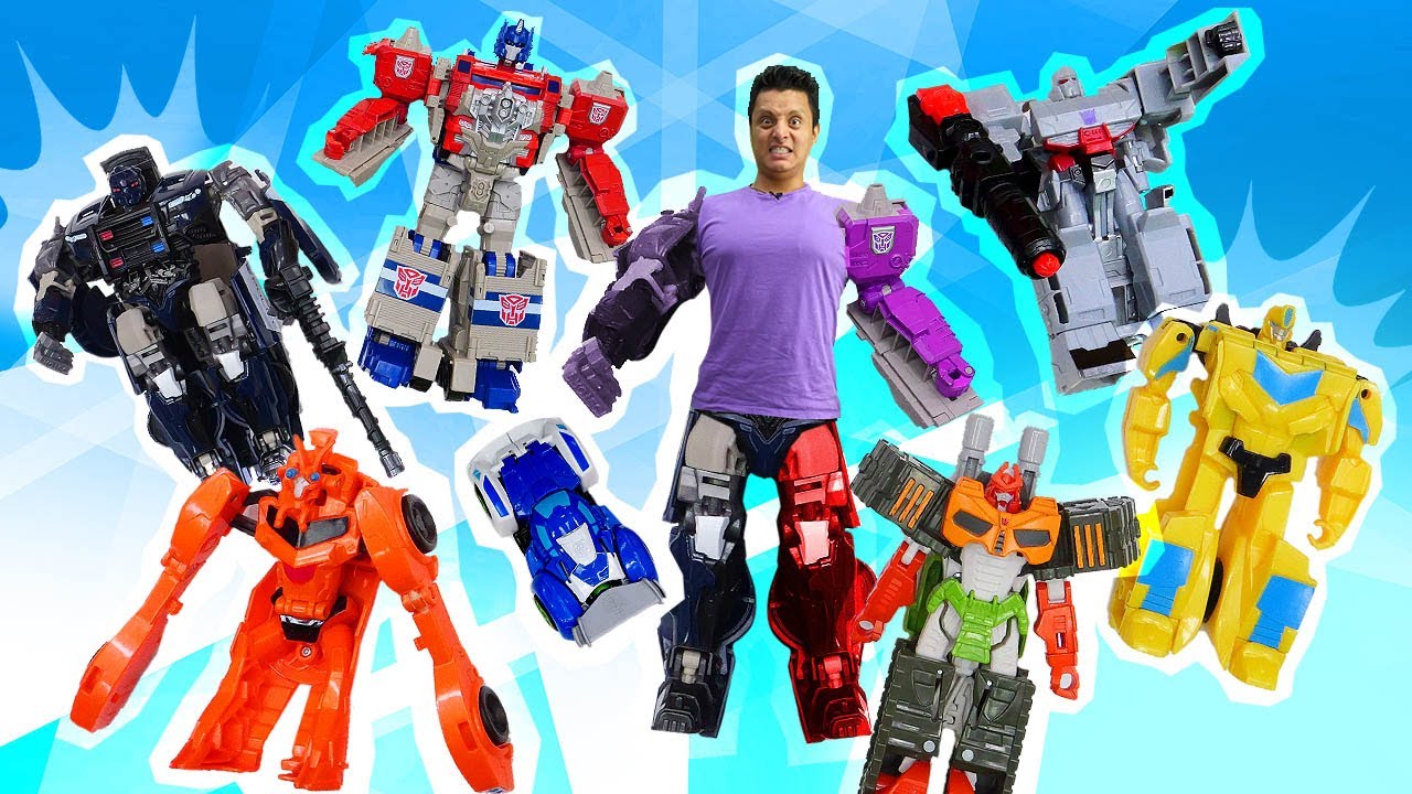 ¡Transformers han llegado al taller de Gregorio! Juegos de Tobots para niños