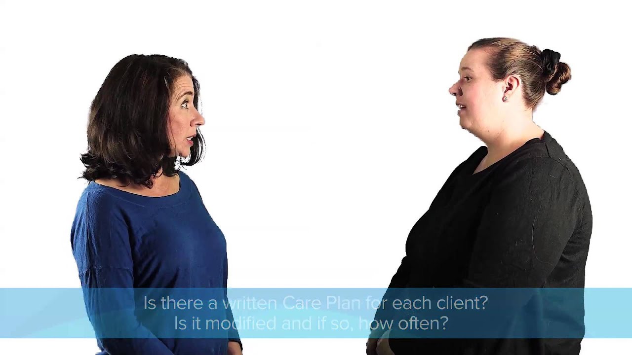 Reviewing the care plan