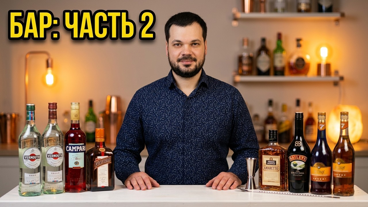 Что взять в домашний БАР часть 2, для коктейлей mix drink,  start your home bar part 2