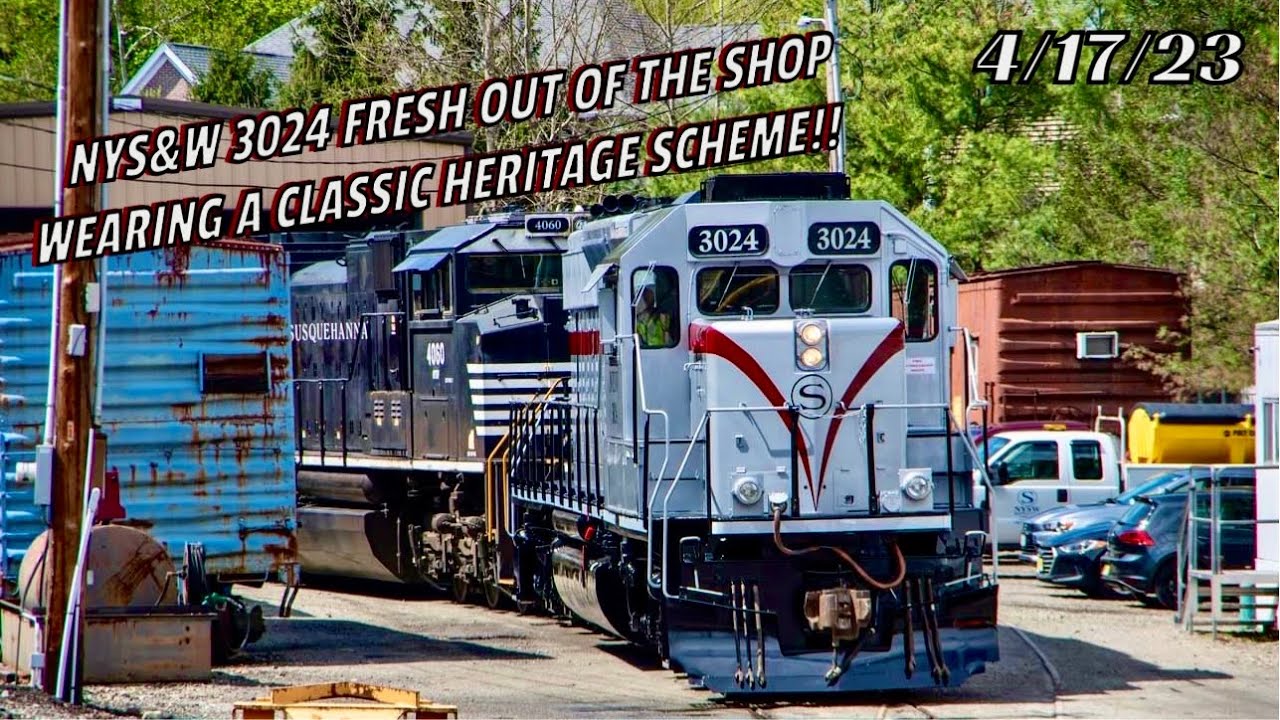 NYS&W 3024 Fresh Out Of The Shop￼￼ Wearing A Classic Heritage Scheme￼!! 4/17/23