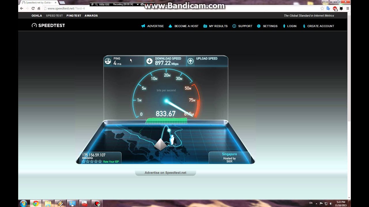 1Gbps Ookla Speedtest