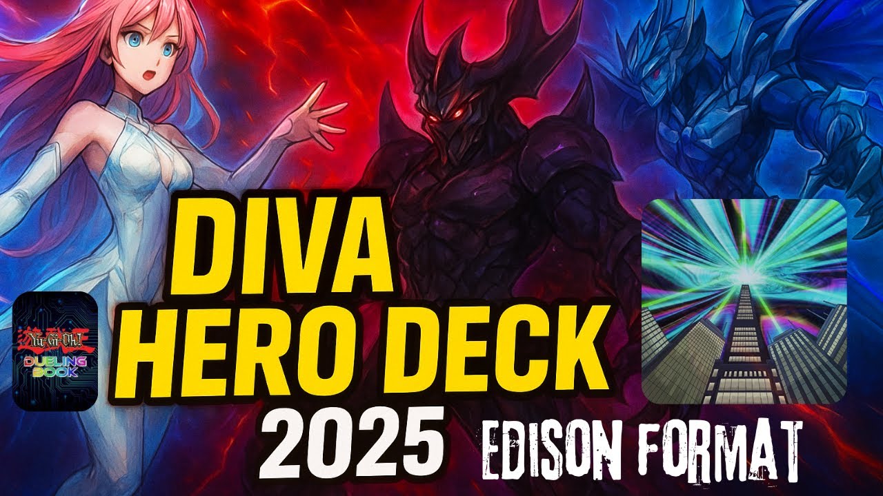 Edison format Dark Diva Hero - Dueling Book High Rated matches + cards testing!!
