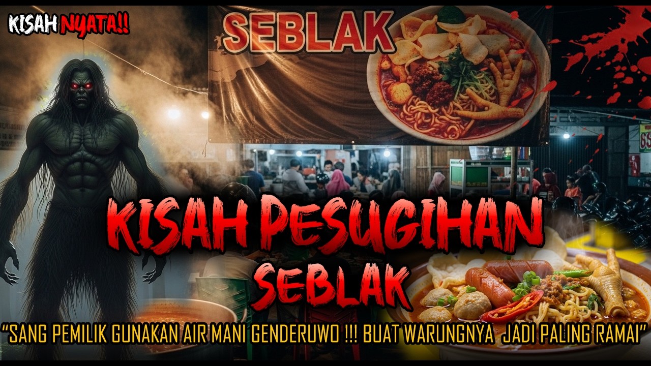 VIRAL !!! KISAH PESUGIHAN WARUNG SEBLAK ,PAKAI AIR M4NI GENDERUWO BIKIN WARUNG LARIS