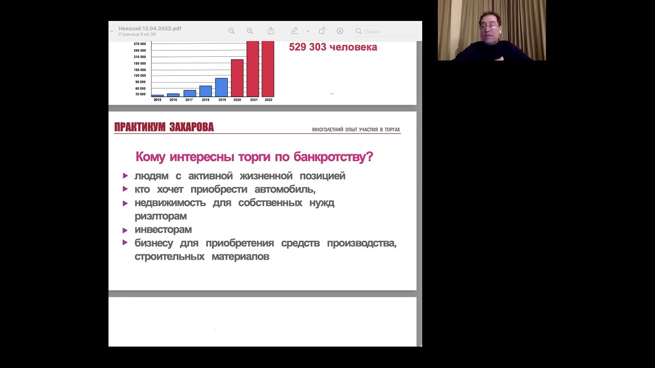 Торги банкротов - нюансы и возможности 12.04.22   // Сергей Захаров // t.me/spb_realtor. Часть 1