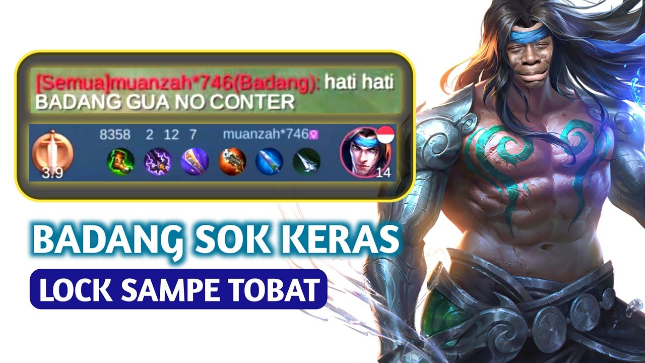Lock Badang Sok Keras, Kejar Terus Dimana pun Berada.