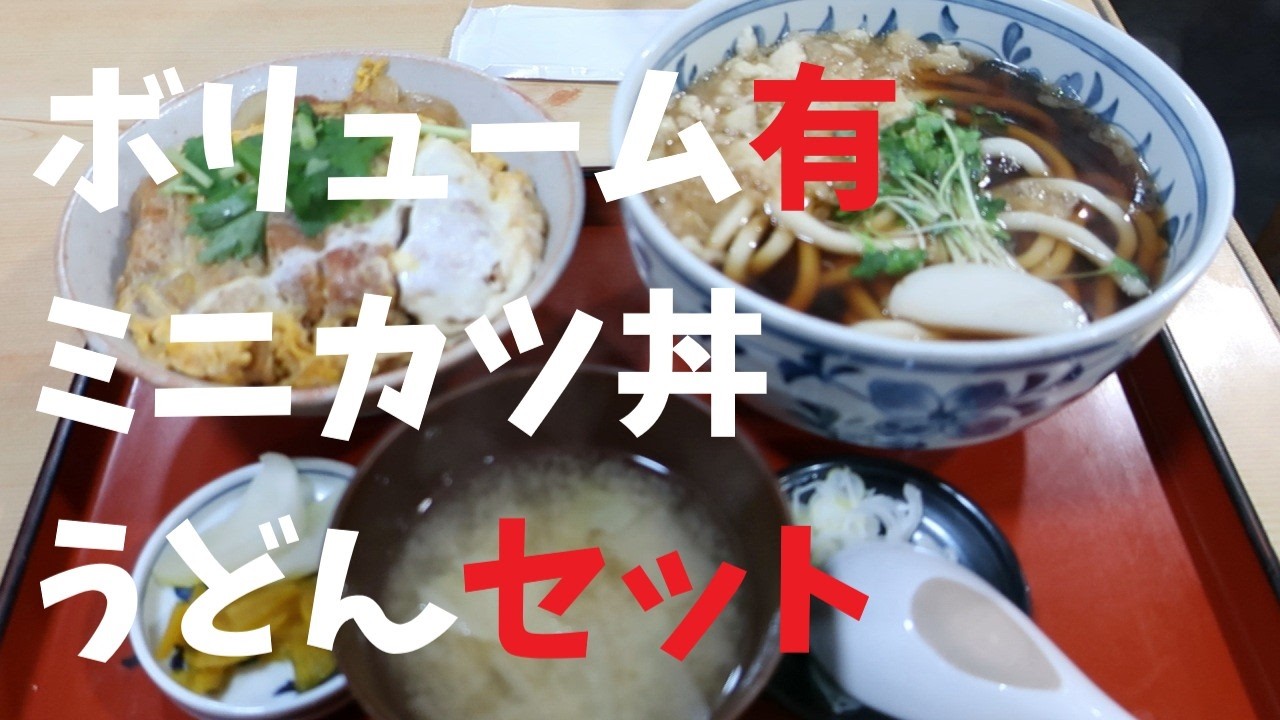 【千葉県】ボリューム有ミニカツ丼うどんセット【週末の地図ファルカブ】