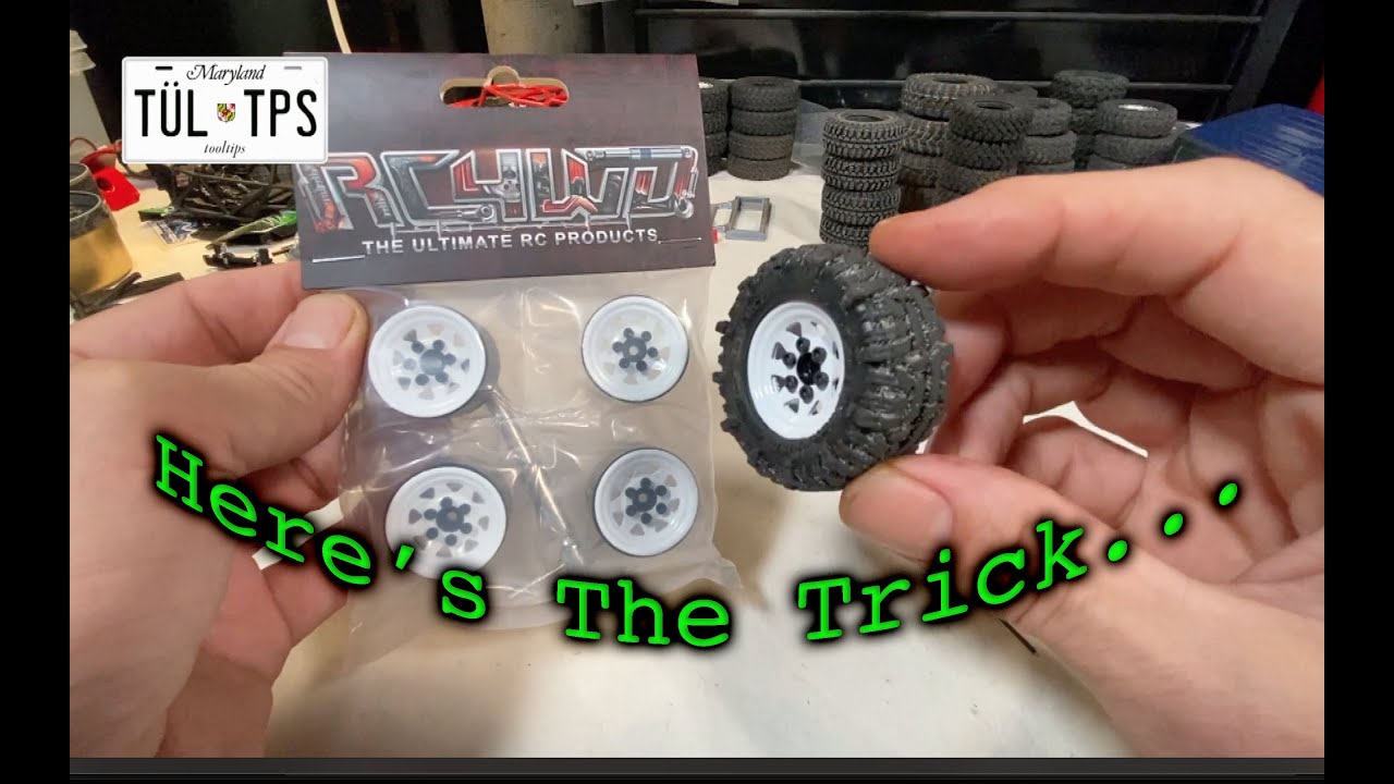 SCX24 World - THE EASIEST WAY TO MOUNT 1.0 BEADLOCK RIMS