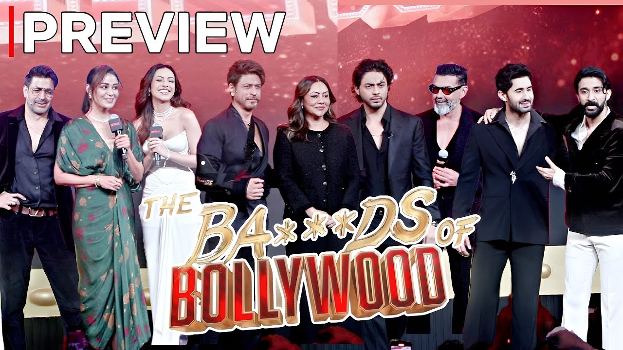 Shahrukh Khan Son Aryan Khan Movie The Bastards Of Bollywood Trailer Launch | Bobby, Raghav, Gauri