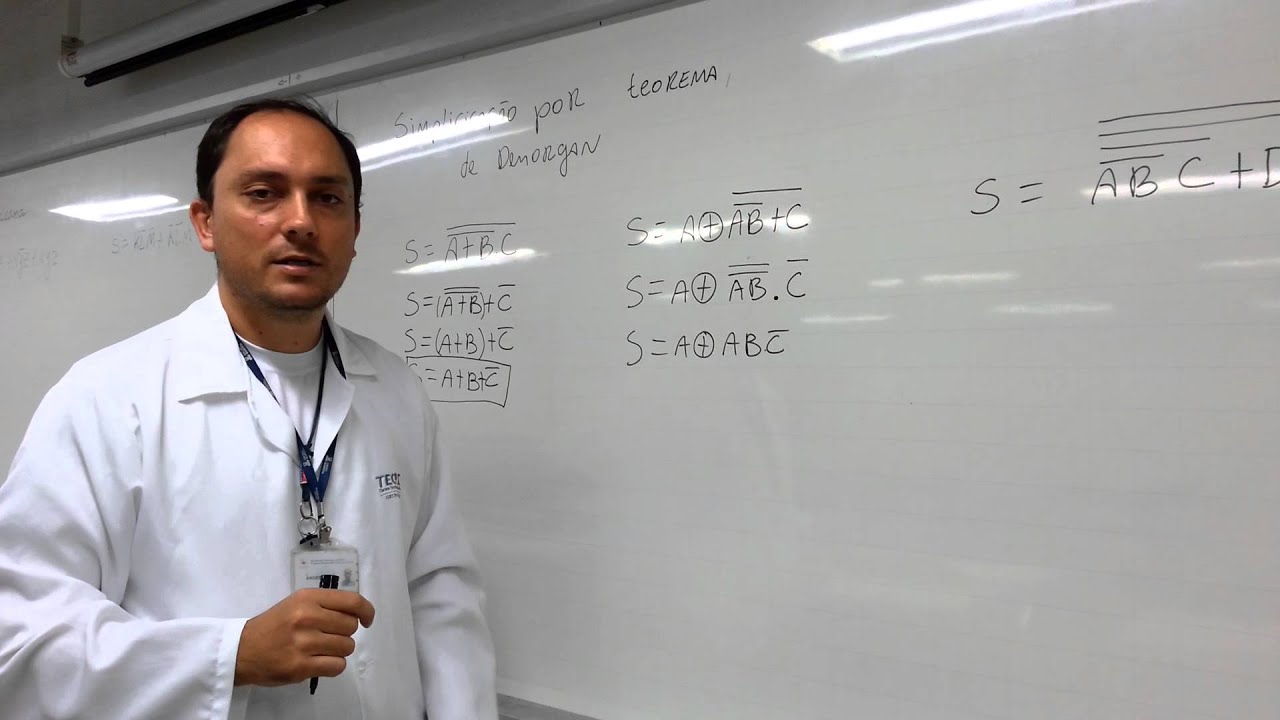 VÍDEO AULA 15 ELETRÔNICA DIGITAL: Simplificação da Álgebra Booleana