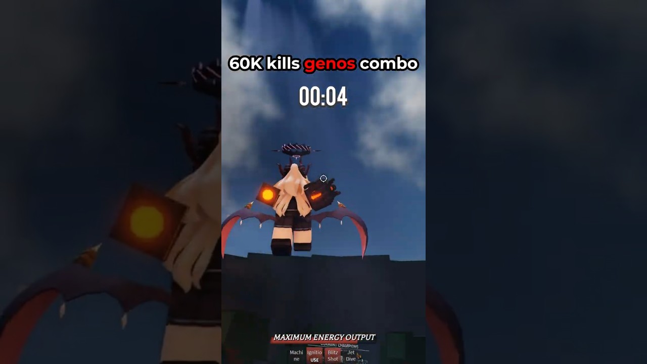 60K kills genos combo #roblox #thestrongestbattlegrounds