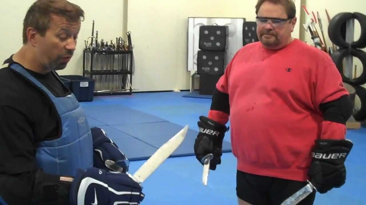 Ron Balicki and Lynn Thompson talk about the advantages of using a Bowie knife.