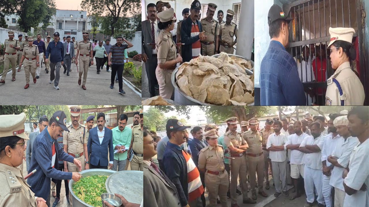 JUSTICE B. VEERAPPA CONDUCTS SURPRISE INSPECTION AT GULBARGA CENTRAL JAIL
